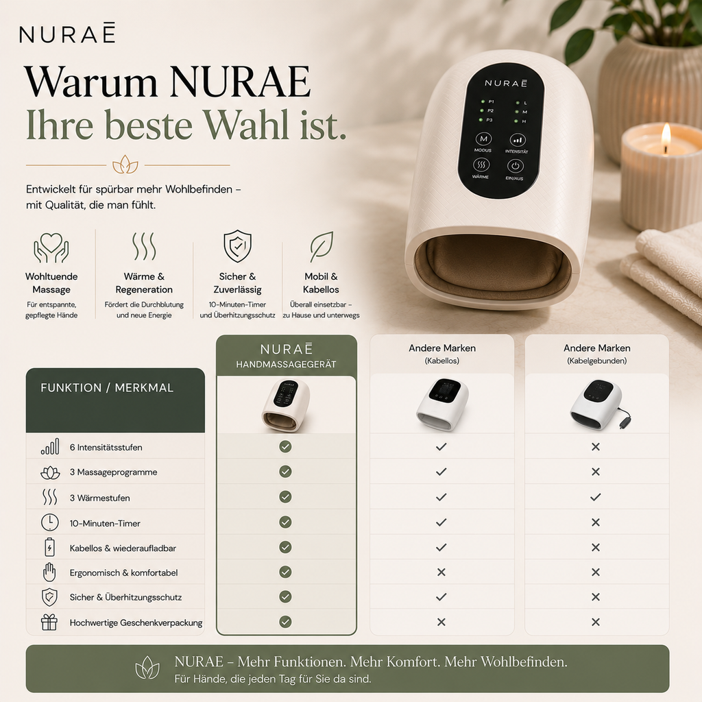 Tragbares, multifunktionales Handmassagegerät mit Zeitsteuerung