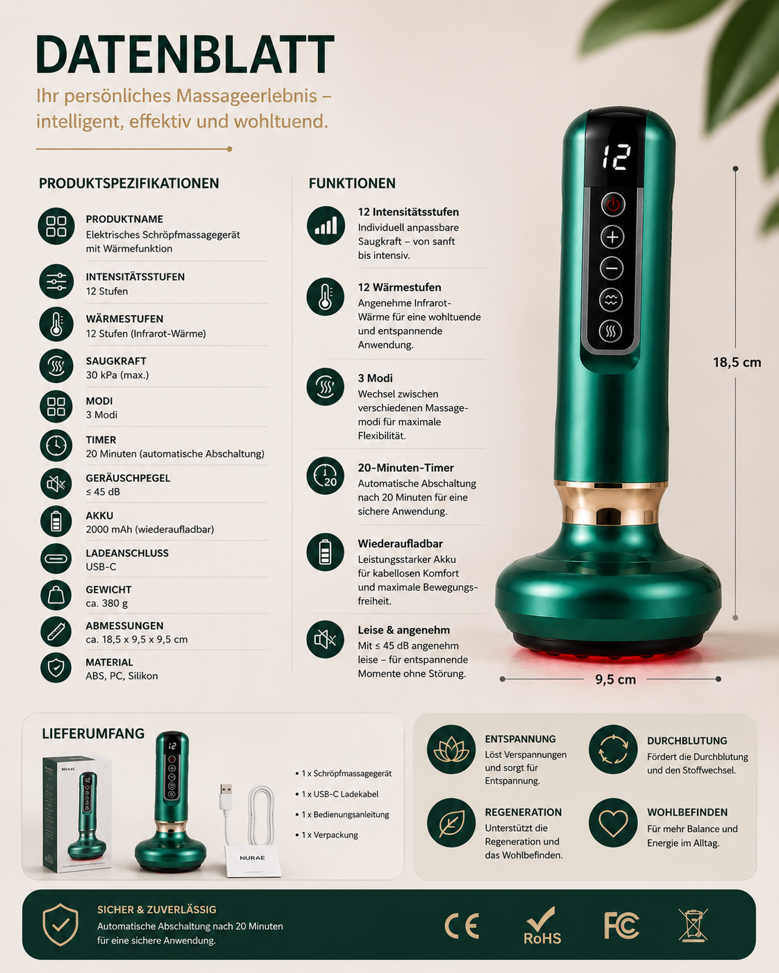 Elektrisches Anti-Cellulite Massagegerät