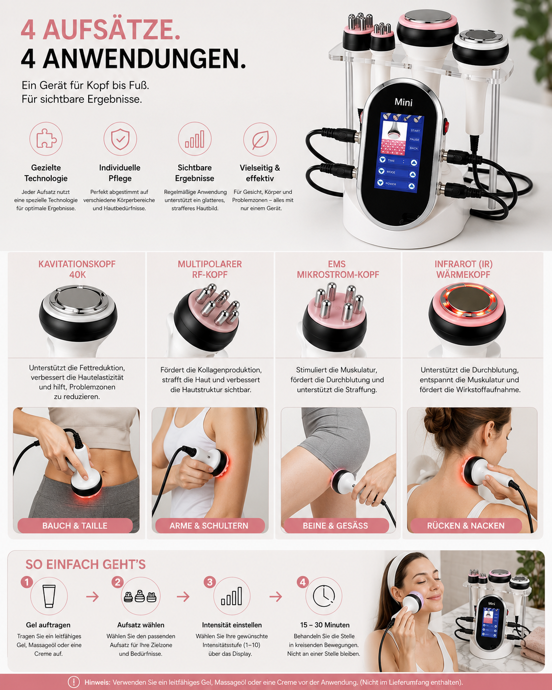 Anti-Cellulite & Körperstraffungsgerät Pro